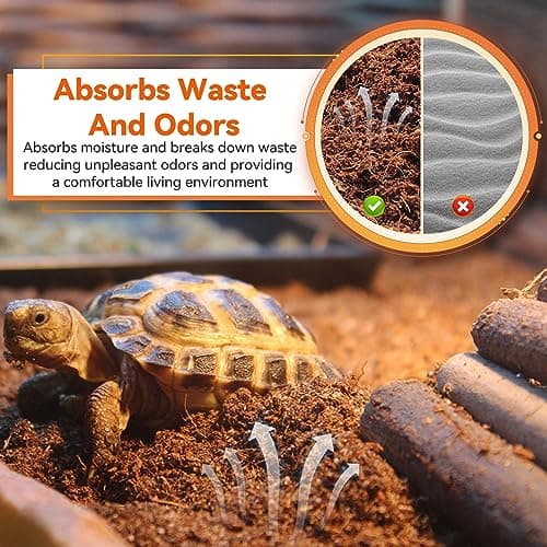 Legigo 8 Pack Compressed Coconut Fiber Substrate - 100% Organic Coconut Fiber Brick Bedding for Reptiles, Natural Coco Husk Substrate Terrarium Bedding for Snake, Hermit Crabs, Frogs, Tortoise, Gecko — view 3