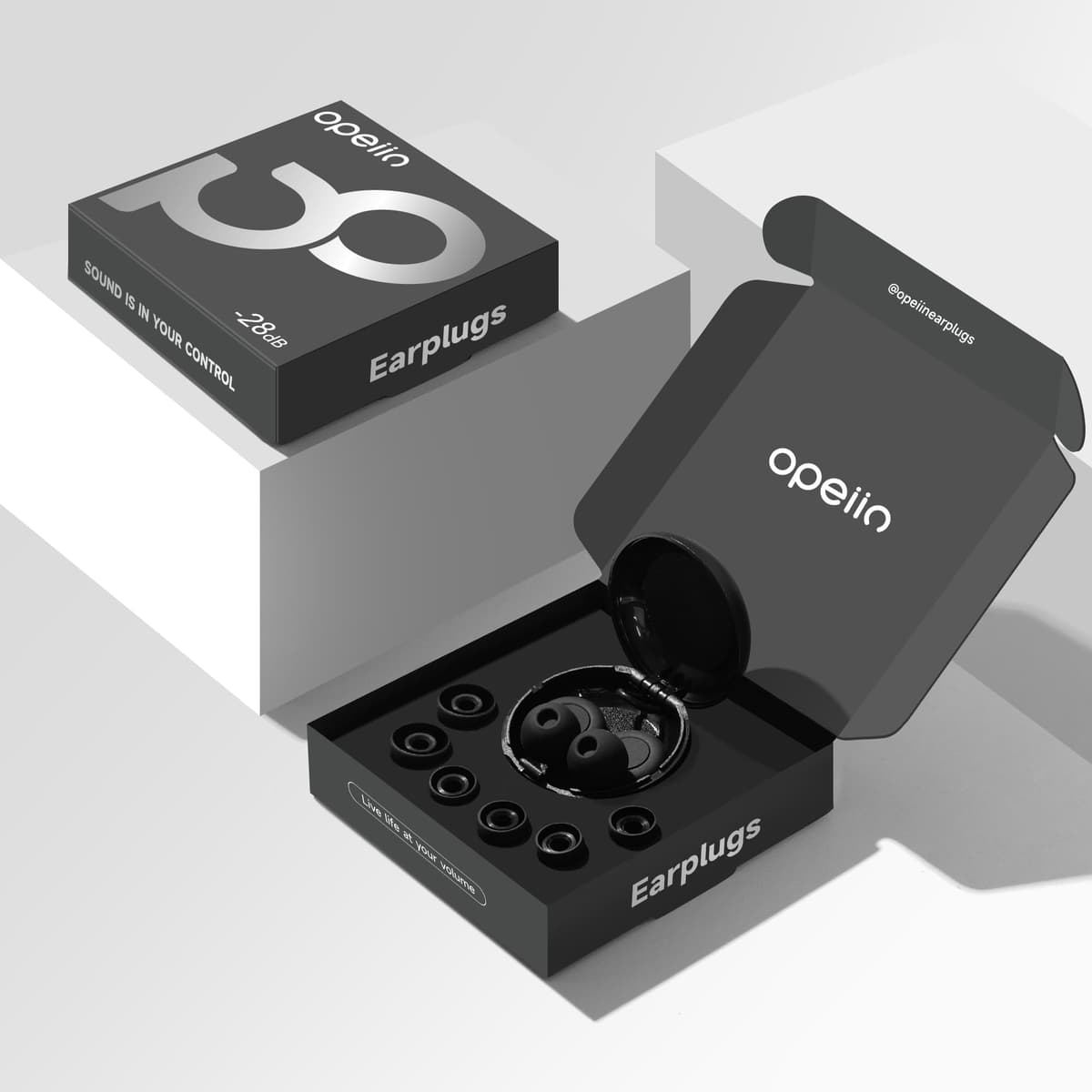 OPEIIN Tapones Oídos Ruido Dormir - nuevo Silicona flexible, tapones reutilizables ultra suaves que reducen el ruido, para dormir, concentrarse o viajar | 8 tipos y tamaños XS/S/M/L | 28dB (SNR) — view 6