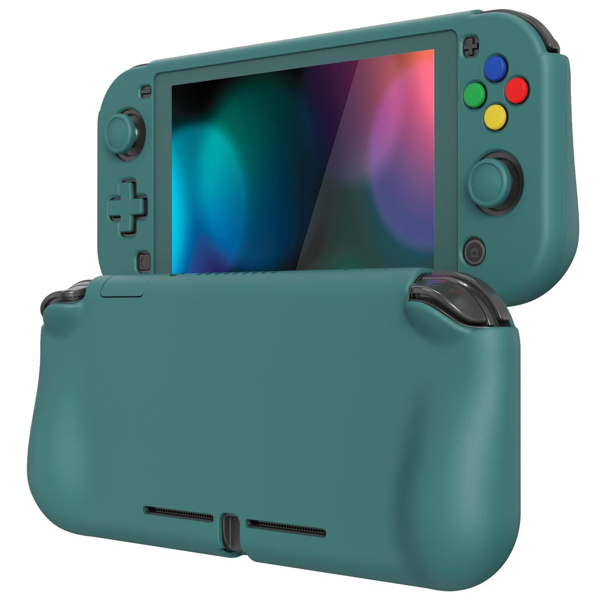 playvital ZealProtect Protective Case for Nintendo Switch Lite, Hard Shell Grip Cover for Nintendo Switch Lite w/Screen Protector & Thumb Grip Caps & Button Caps - Antique Yellow — view 8