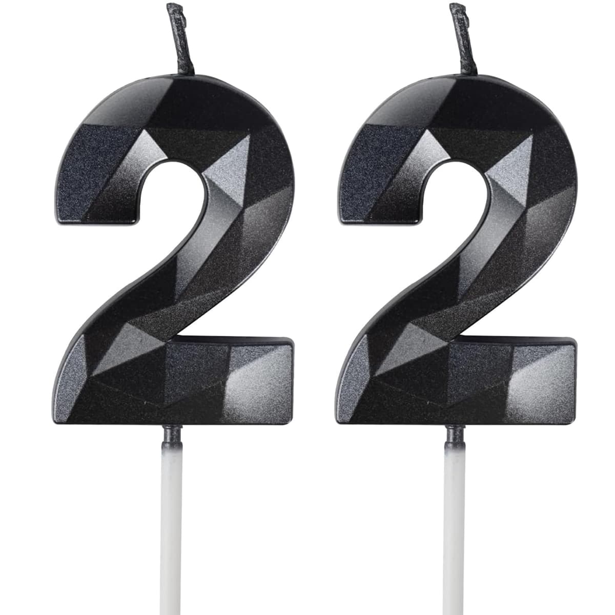 Yiran 50th Birthday Candles, Gold Number 50 Happy Birthday Candles, Cake Topper Decorations for Birthday Party, Wedding Anniversary Celebration Supply — view 89