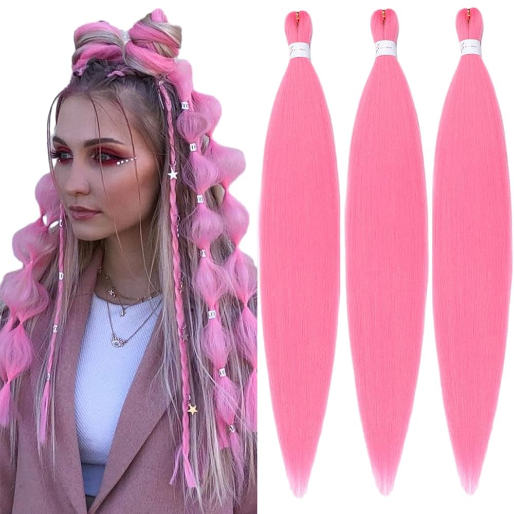 YDDM Capelli Per Treccine Africane Azul Extension Treccine Texture Yaki Easy Install per Principianti 26 Pollici 3 Pezzi Capelli Leggeri e Naturali per Box Braids, Twist e Crochet — view 37
