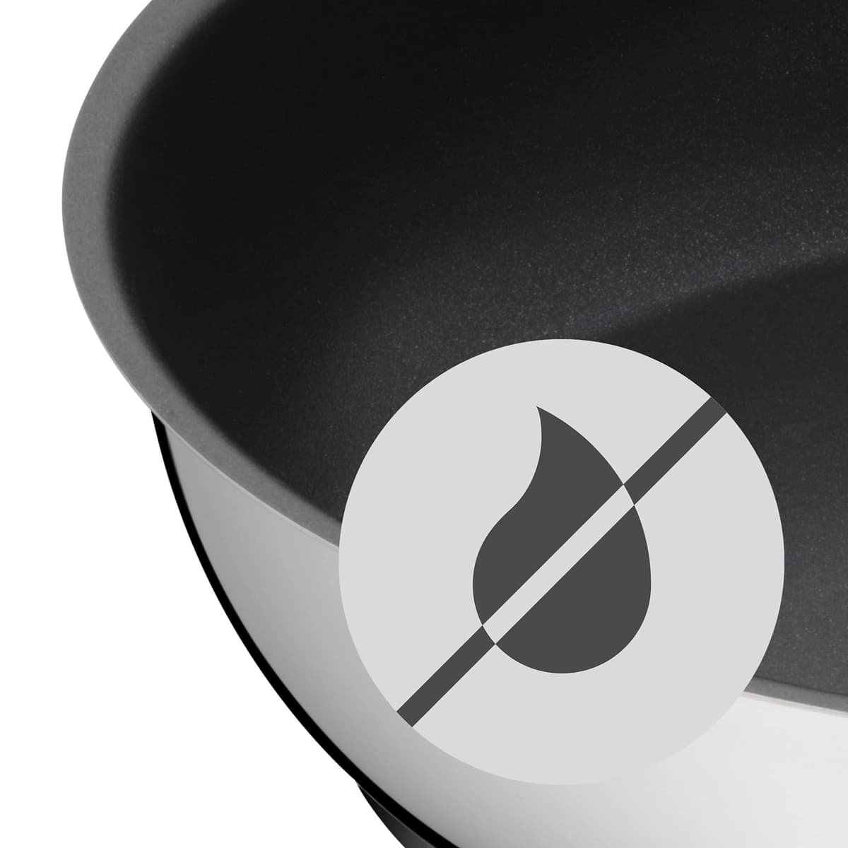 WMF Devil - Sartén Antiadherente 24 cm, Sartén de Acero Inoxidable y Revestimiento Antiadherente para Todo Tipo de Cocinas Incluido Inducción, sin PFOA, Color Negro — view 5