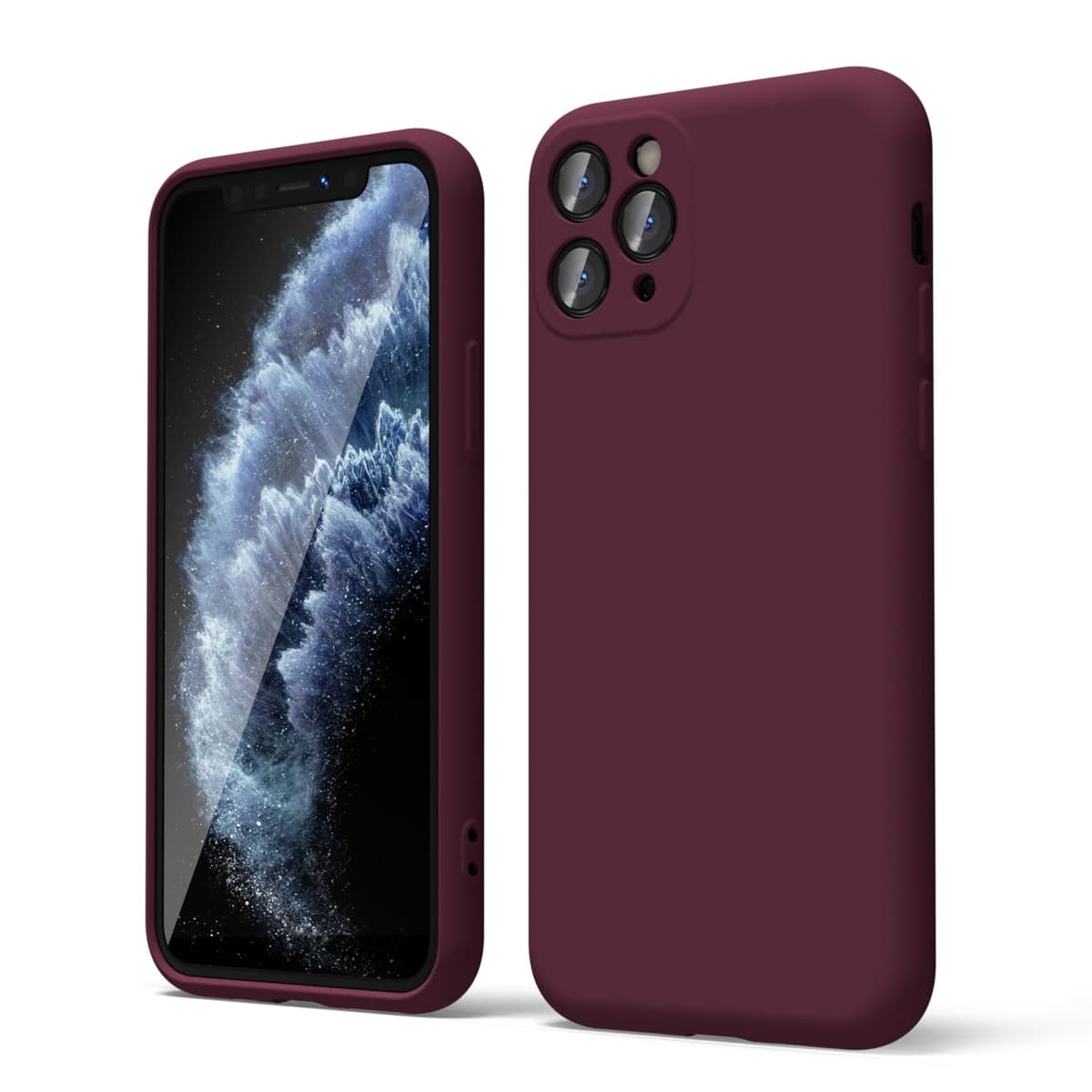 oakxco for iPhone 17 Pro Max Phone Case Liquid Silicone, Cute Thin Slim Grip Soft Rubber Gel for Women Men, Smooth Matte TPU Plain Solid Color Girly Simple Case with Camera Cover, Light Pink — view 1124