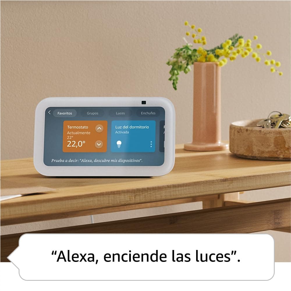 Echo Show 5 (Última generación) | Pantalla táctil inteligente con Alexa diseñada para controlar tus dispositivos de Hogar digital y más | Blanco — view 5