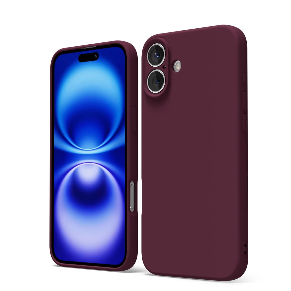 oakxco for iPhone 17 Pro Max Phone Case Liquid Silicone, Cute Thin Slim Grip Soft Rubber Gel for Women Men, Smooth Matte TPU Plain Solid Color Girly Simple Case with Camera Cover, Light Pink — view 1507