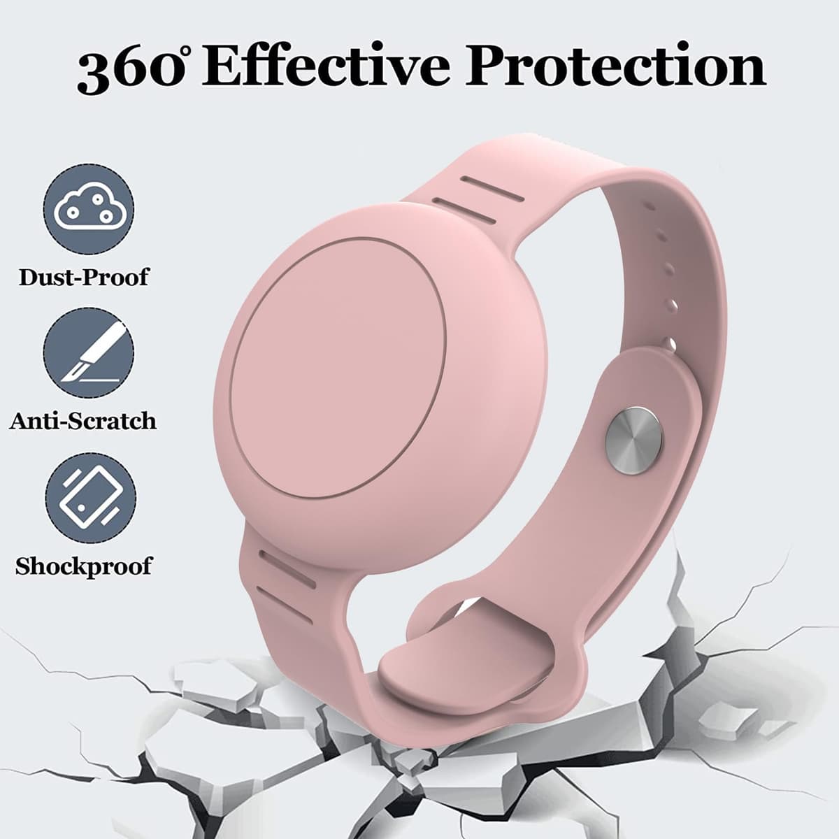 Pulsera AirTag impermeable, antipérdida y antiarañazos, funda protectora para niños, adolescentes y ancianos — view 3