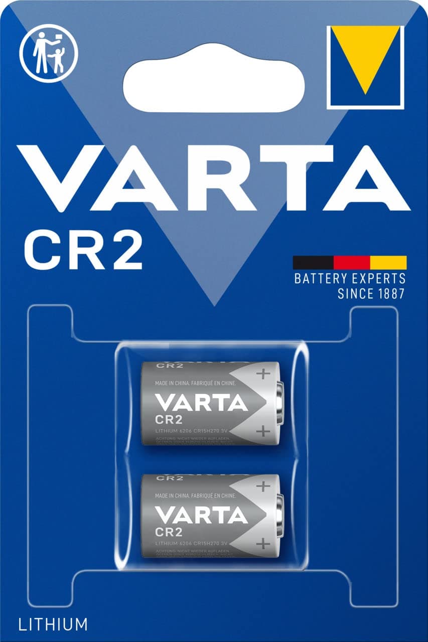 Varta - Baterías electrónicas profesionales de litio CR2 - 6206 - 2 piezas