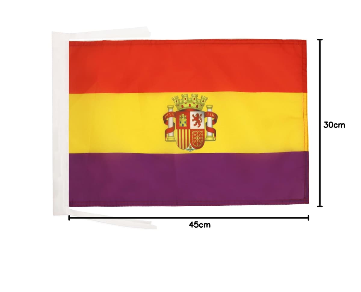 AZ FLAG Bandera de ESPAÑA SIN Armas 45x30cm - BANDERINA ESPAÑOLA SIN Escudo 30 x 45 cm cordeles — view 63