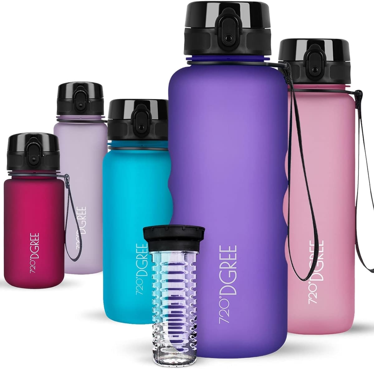 720°DGREE Botella de agua uberBottle – 1,5 litros, 1500ml | Novedosa botella deportiva | Sin BPA | Ideal para niños, fitness, deportes, fútbol, guardería, escuela, pequeños, antigoteo — view 231