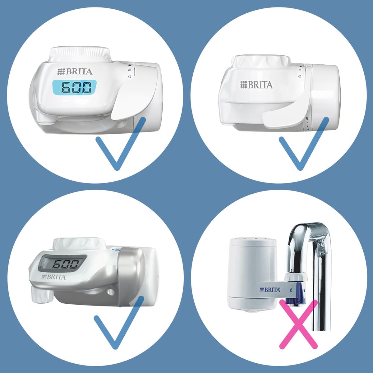 BRITA ON TAP V-MF 1x cartucho de filtro de agua (600L) - agua sostenible, libre de bacterias al 99,99%, sabor mejorado, reduce micropartículas finas, PFAS, metales y sustancias que afectan el sabor. — view 5