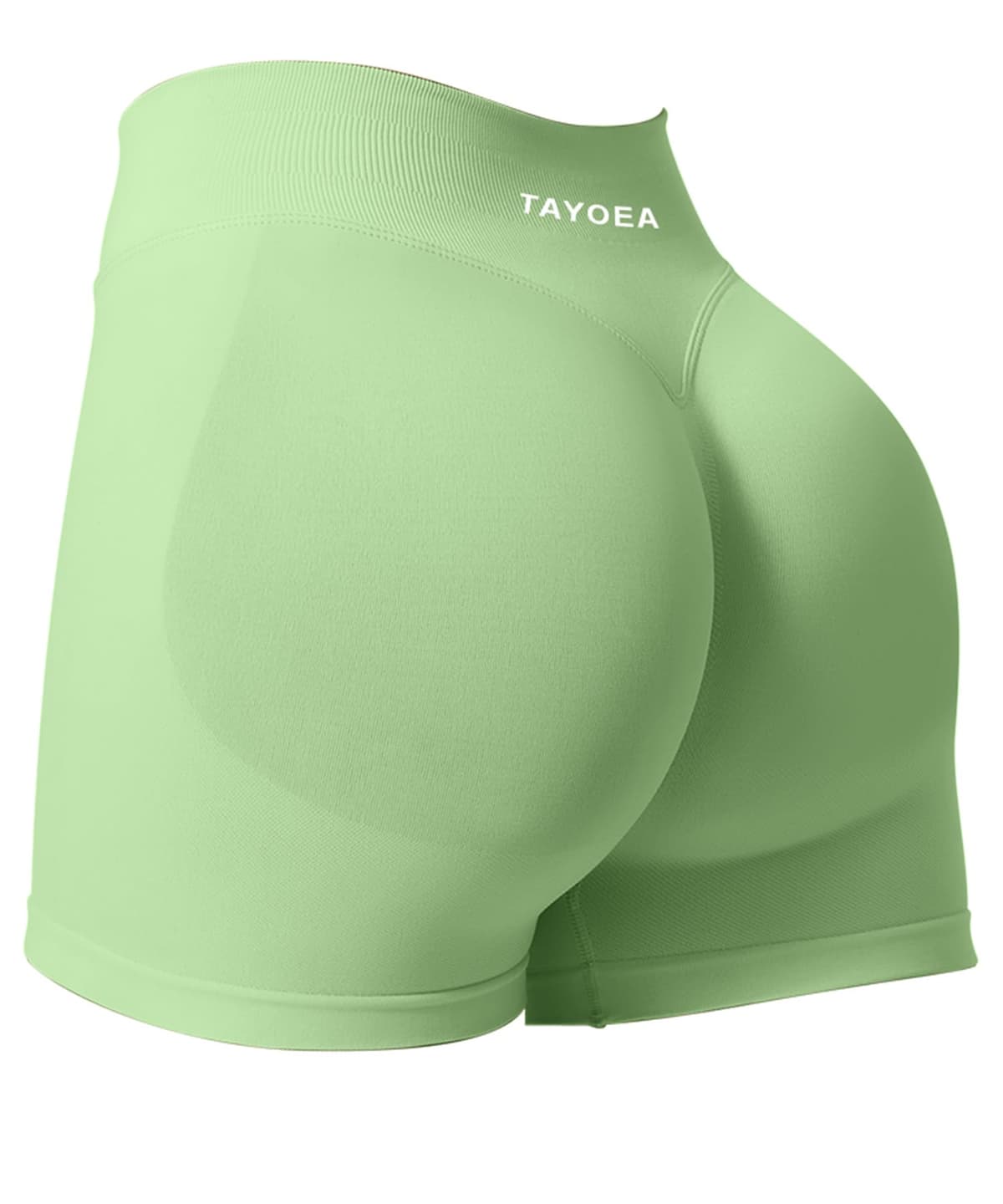 TAYOEA Pantalones Cortos Ciclismo Deportivos para Mujer Mallas Correr Cintura Alta Gimnasio Fitness Yoga Medias Push Up Booty Butt Scrunch Opaco Sin Costuras — view 25