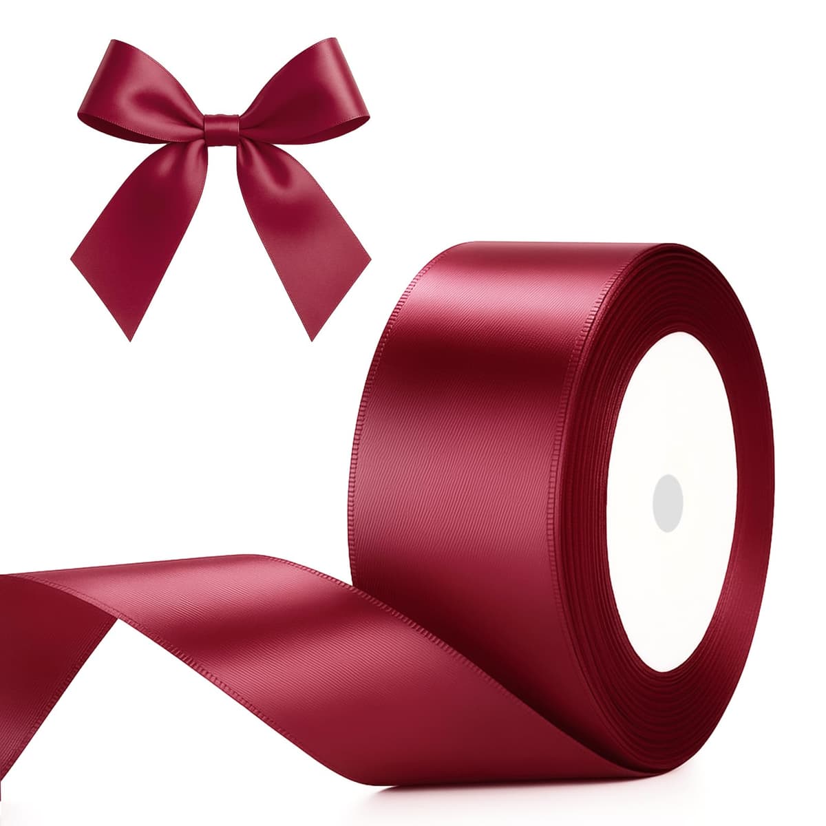 G2PLUS Baby Pink Satin Ribbons 10mm: Thick Fabric Gift Wrap Ribbons for Crafting, Party Decoration, 22m — view 27