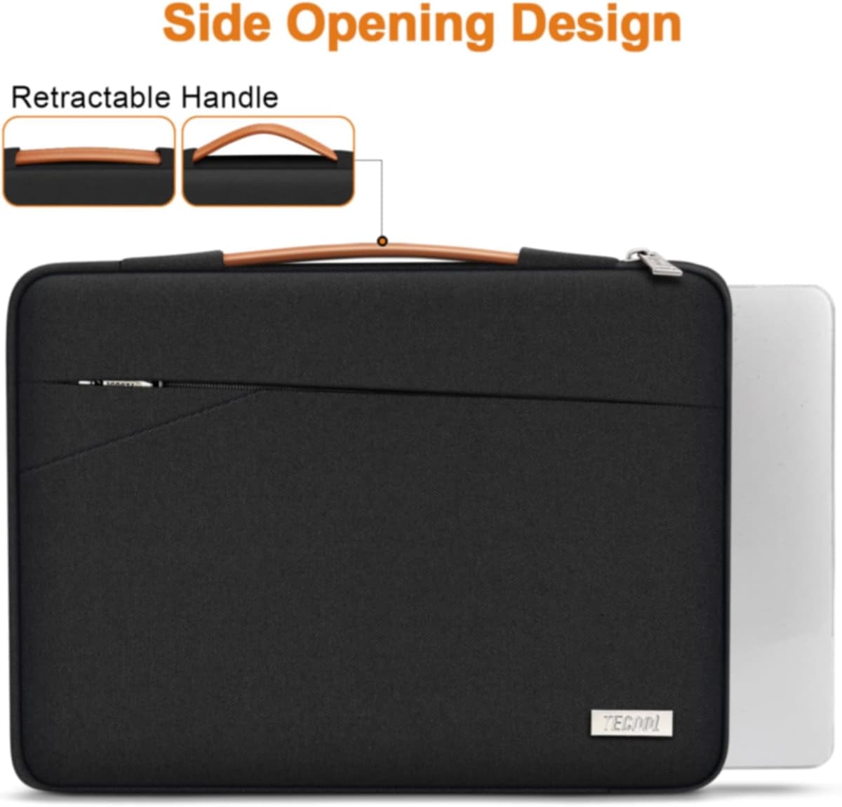 TECOOL 13 Inch Laptop Case Sleeve for 13 Inch MacBook Neo (2026 Model A3404), MacBook Air 13 2018-2022, MacBook Pro 13 2016-2 — view 6