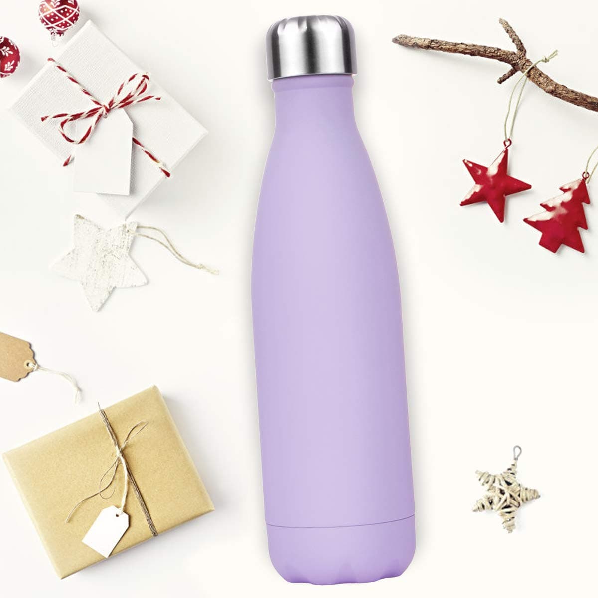 Lalafancy Botella de Agua Acero Inoxidable 350ml/500ml/750ml, Aislamiento de Vacío de Doble Pared, Botella Termica de Frío/Caliente para Niños, Deporte, Oficina, Gimnasio, Ciclismo — view 5