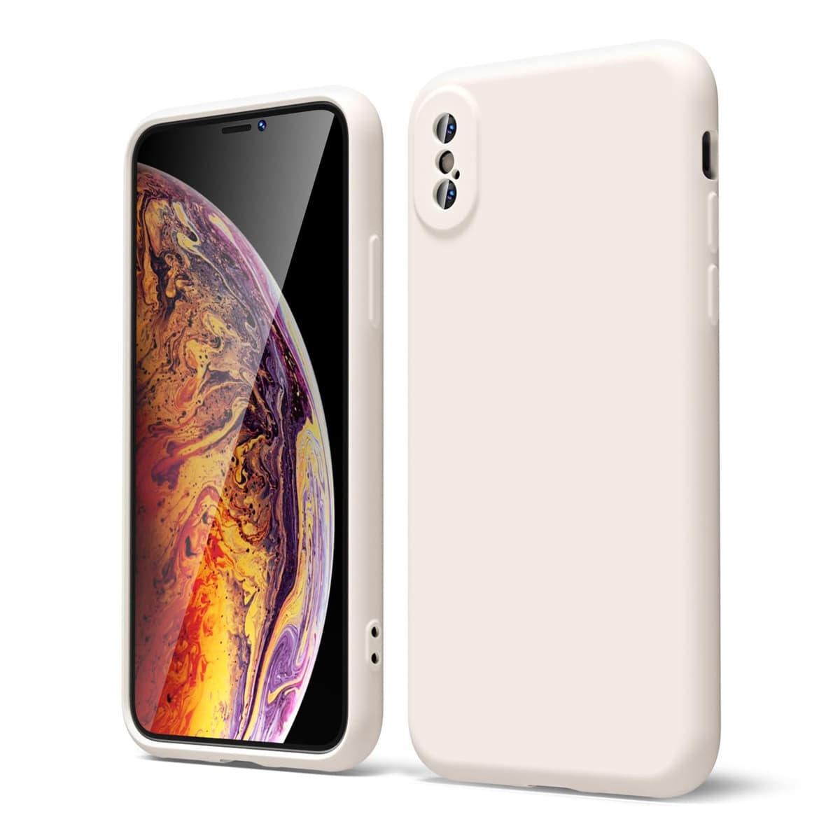 oakxco for iPhone 17 Pro Max Phone Case Liquid Silicone, Cute Thin Slim Grip Soft Rubber Gel for Women Men, Smooth Matte TPU Plain Solid Color Girly Simple Case with Camera Cover, Light Pink — view 419