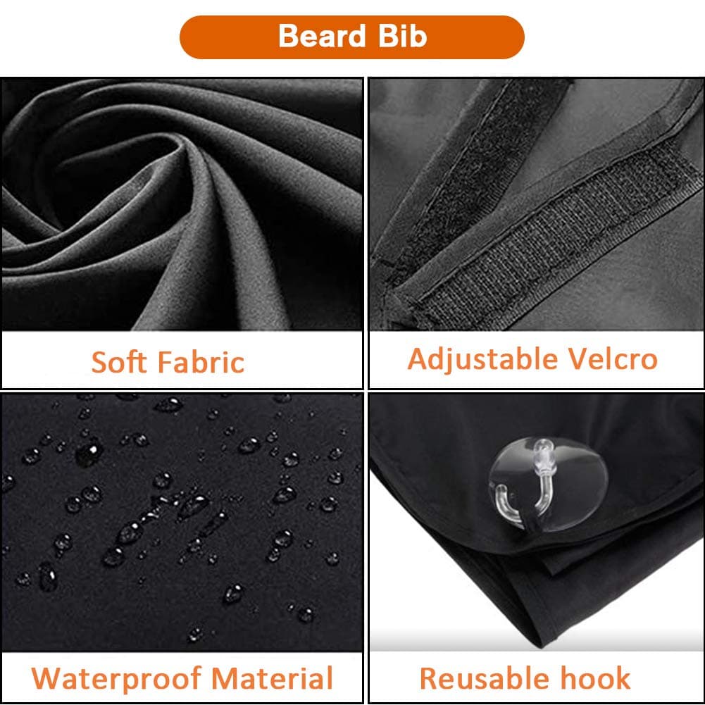 Delantal de Hombres Para Barba, Afeitado, Impermeable, No Pegajoso, Con 2 Ventosas, Regalos Para Hombres, — view 5