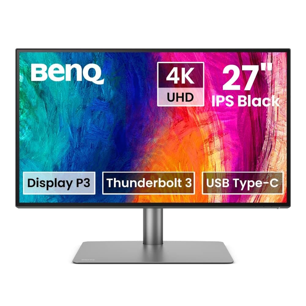 BenQ PD2705U 4K 27” Monitor for Designer, IPS, AQCOLOR, 99% sRGB, 99% Rec. 709, Delta E ≤ 3, Factory Calibrated, Uniformity, 65W USB-C, HDMI, DP, KVM, Compatible with MacBook — view 17