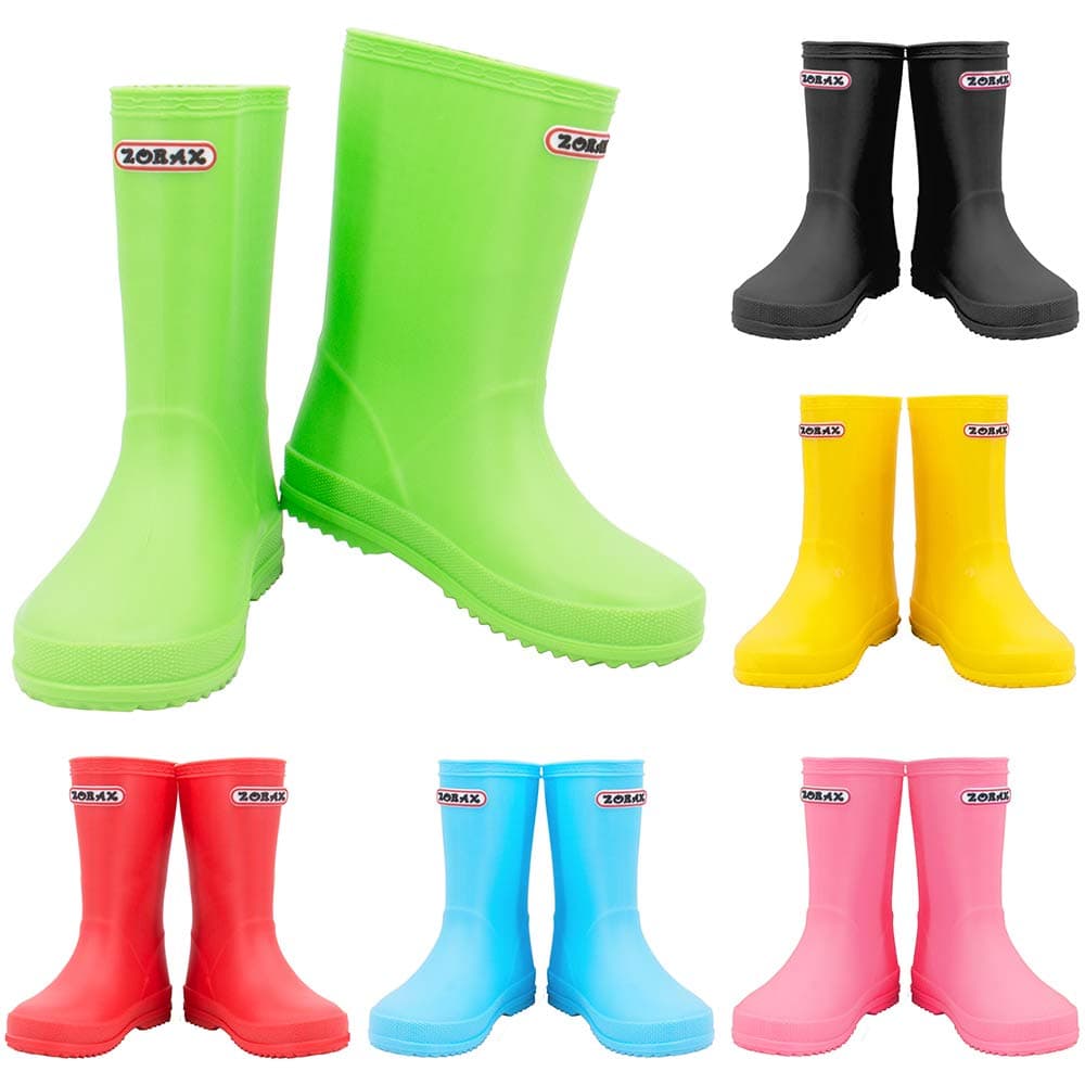 Zorax Girls Boys Waterproof Non-Slip Kids Motorbike Rain Boots Child Shoes Wellies Unisex Children Wellington Boots — view 11