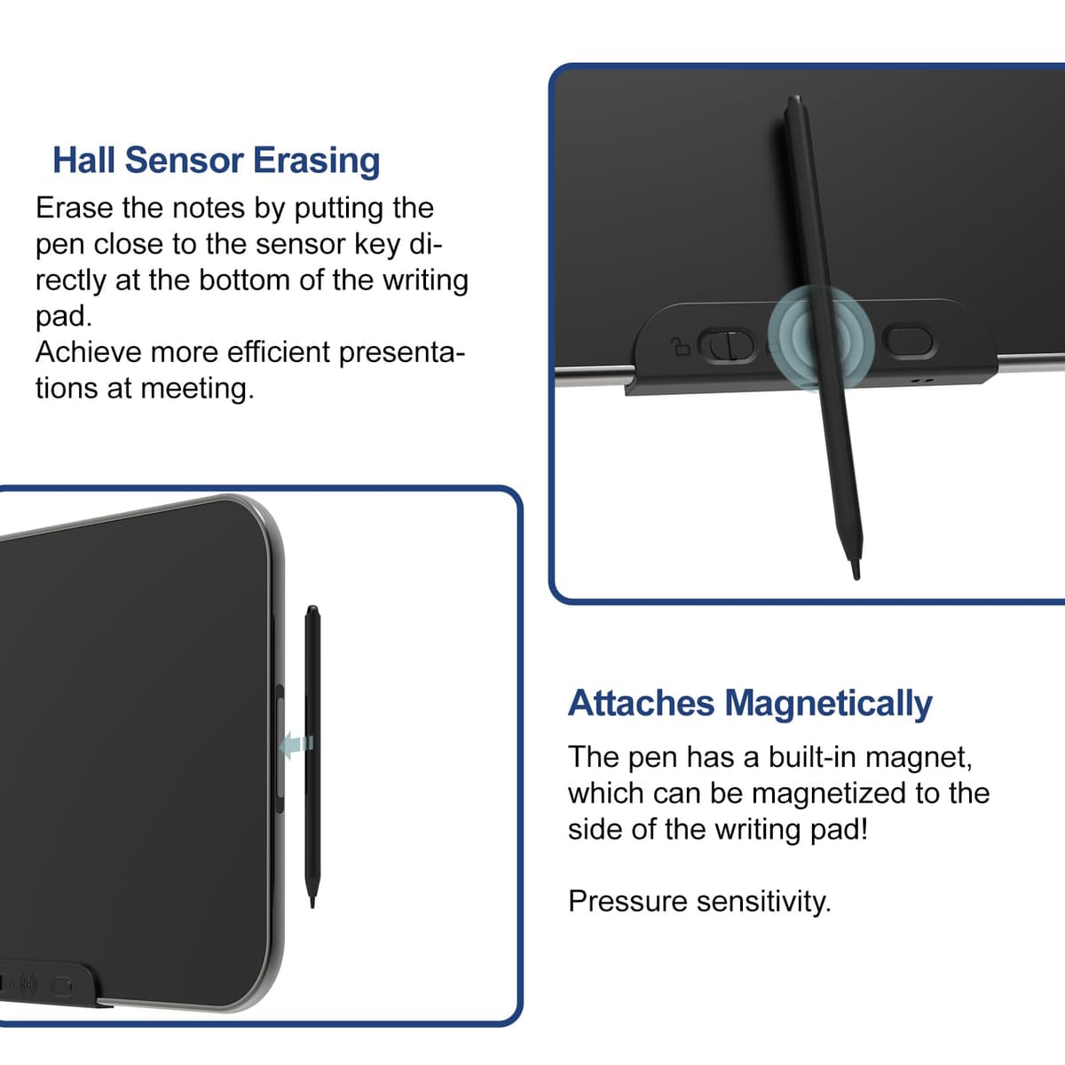 Tableta de escritura LCD transparente de 21 pulgadas, tablero de dibujo inteligente grande recargable para escribir a mano, tablero electrónico de garabatos para adultos — view 2