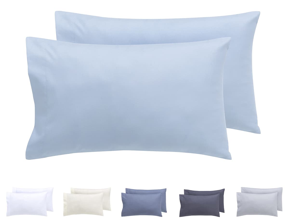 Todocama – Juego de 2 Fundas de Almohada, Microfibra Extra Suave, hipoalergénicas. Juego de 2-70x40 cm Blanco — view 16