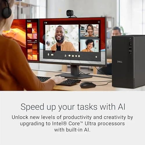 Dell Secure & Productive Business Tower Desktop, Intel 10-Core Ultra 5 225, 16GB DDR5 RAM, 1TB Storage(512GB SSD & 512GB External), HDMI, DP, Wi-Fi 6, RJ45, USB-C, Headset Jack, Windows 11