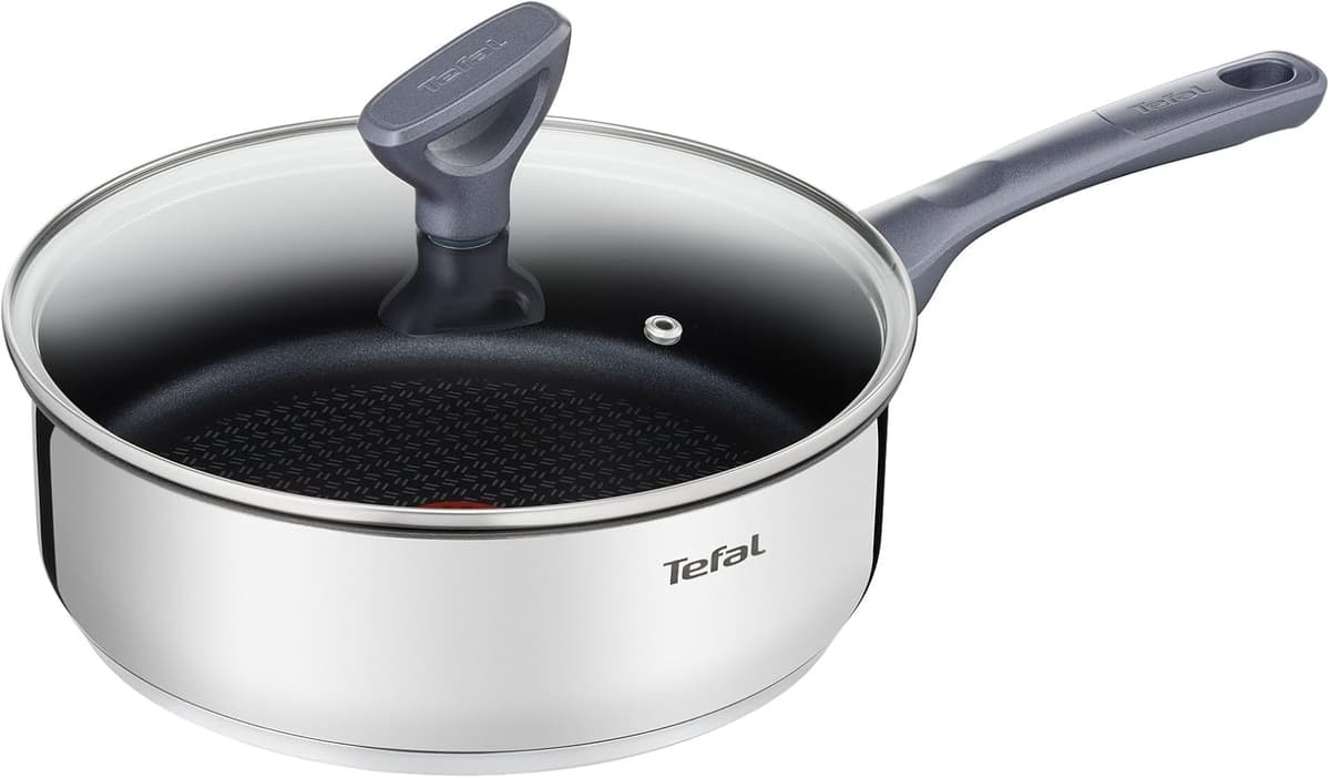 Tefal Daily Cook - Juego de Sartenes de 20/24/26 cm, Apto inducción, antiadherente, revestimiento titanio, Thermo-signal, apto lavavajillas y horno, acero inoxidable — view 9