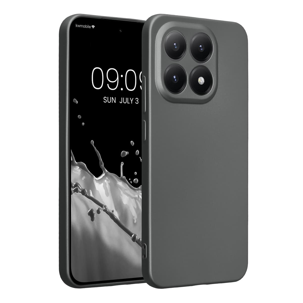 kwmobile Carcasa Compatible con Xiaomi Redmi Note 14 Pro 5G / Poco X7 Funda - Funda Ultrafina de TPU con Bordes elevados - Lavanda Metalizado — view 376