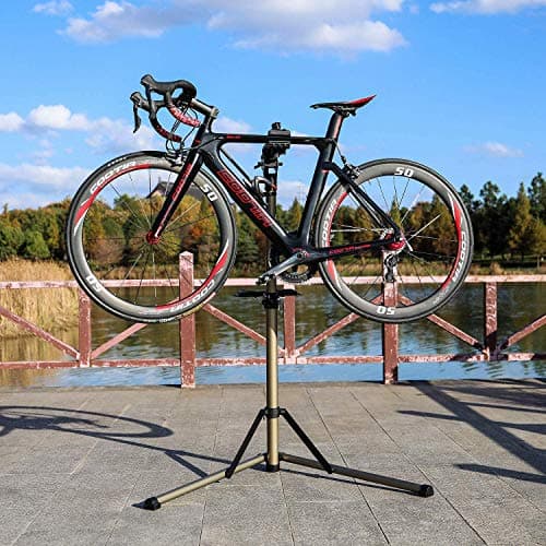CXWXC Bike Repair Stand -Shop Home Bicycle Mechanic Maintenance Rack- Whole Aluminum Alloy- Height Adjustable — view 5