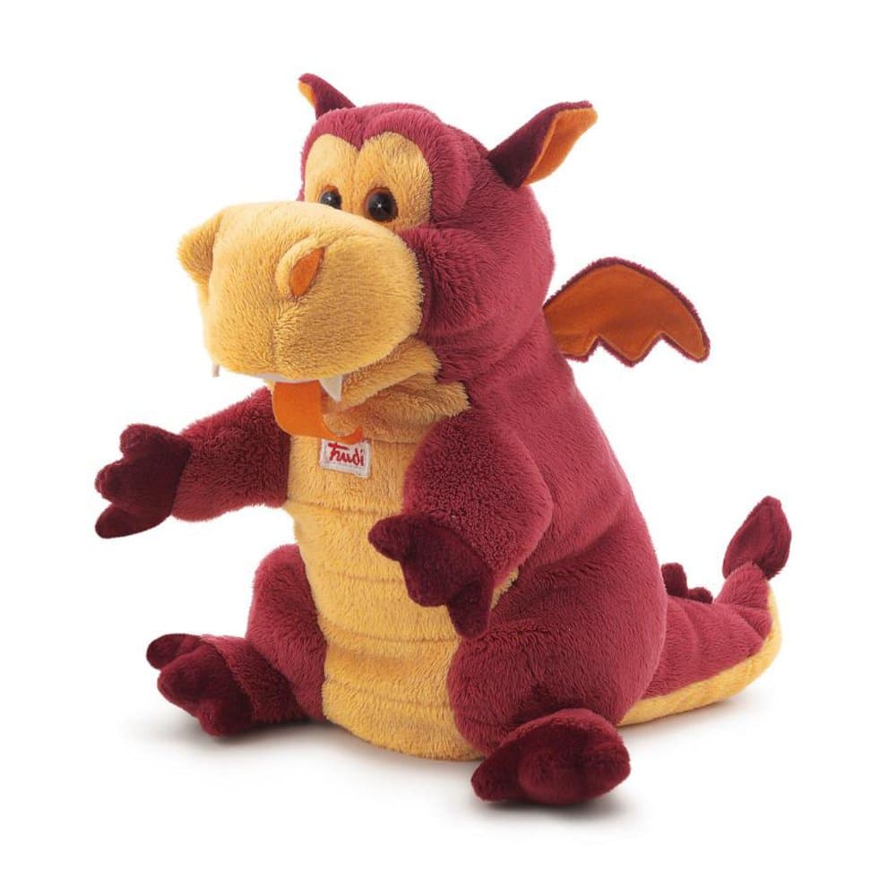 Marioneta de Dragòn Trudi | Marionetas y Marionetas de Peluche para Teatro Trudi. Juego para niños. Contar y Crear Historias. | 15x22x24cm Taglia S | Puppets | Modelo 29968