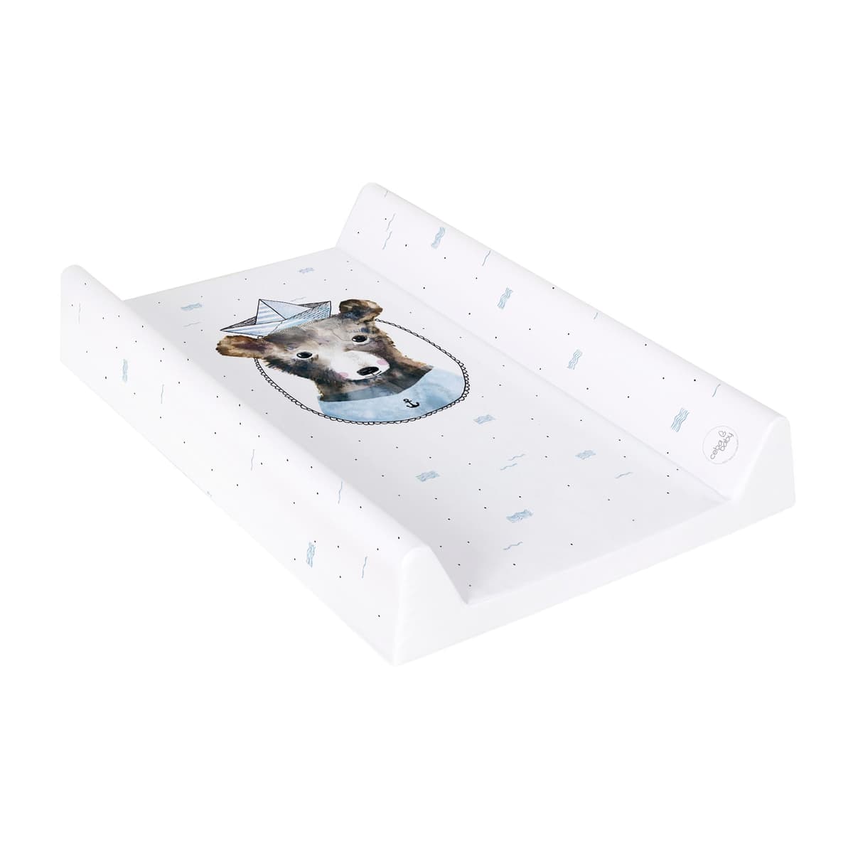 Soft Base Newborn Baby Changing Unit Mat with Raised Edges 50x70 cm (Raccoon) — view 10