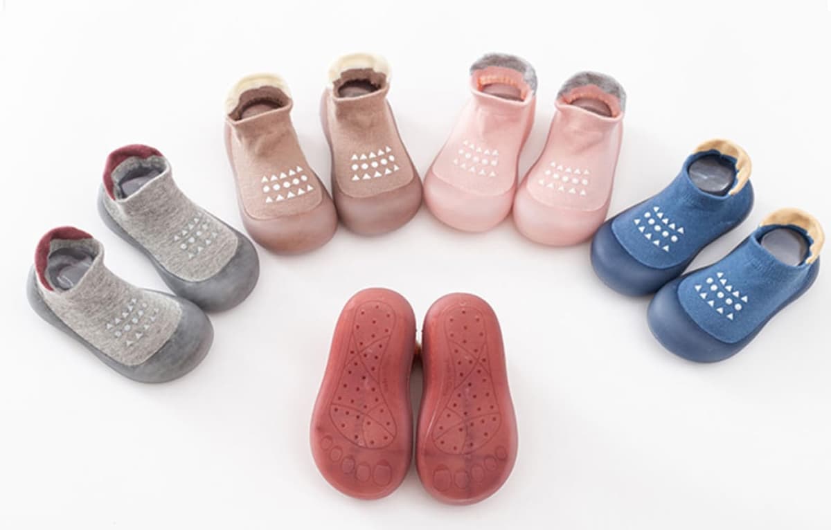 Zapatos Calcetines Bebé Niños Niñas Primeros Pasos Zapatos Bebé Calcetines Antideslizantes con Suela de Goma,6-24 Meses — view 6