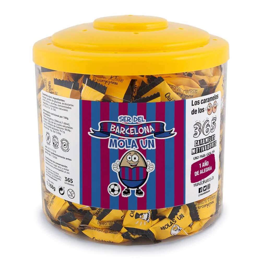 Regalo original. Tarro con 365 caramelos motivadores. Mi compañera de trabajo mola un huevo. Un caramelo motivador para cada dia del año — view 28