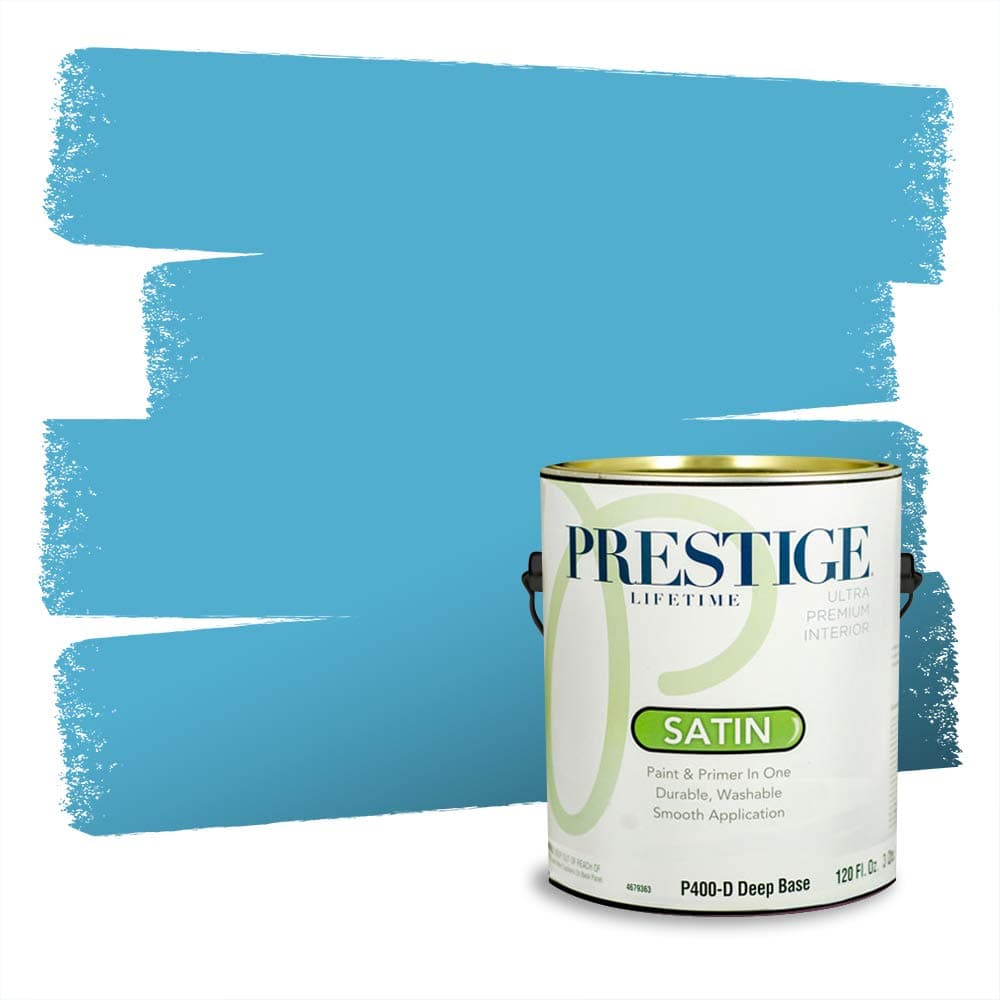 PRESTIGE Paints Interior Paint and Primer In One, 1-Gallon, Semi-Gloss, Comparable Match of Valspar* Dewdrop* — view 953