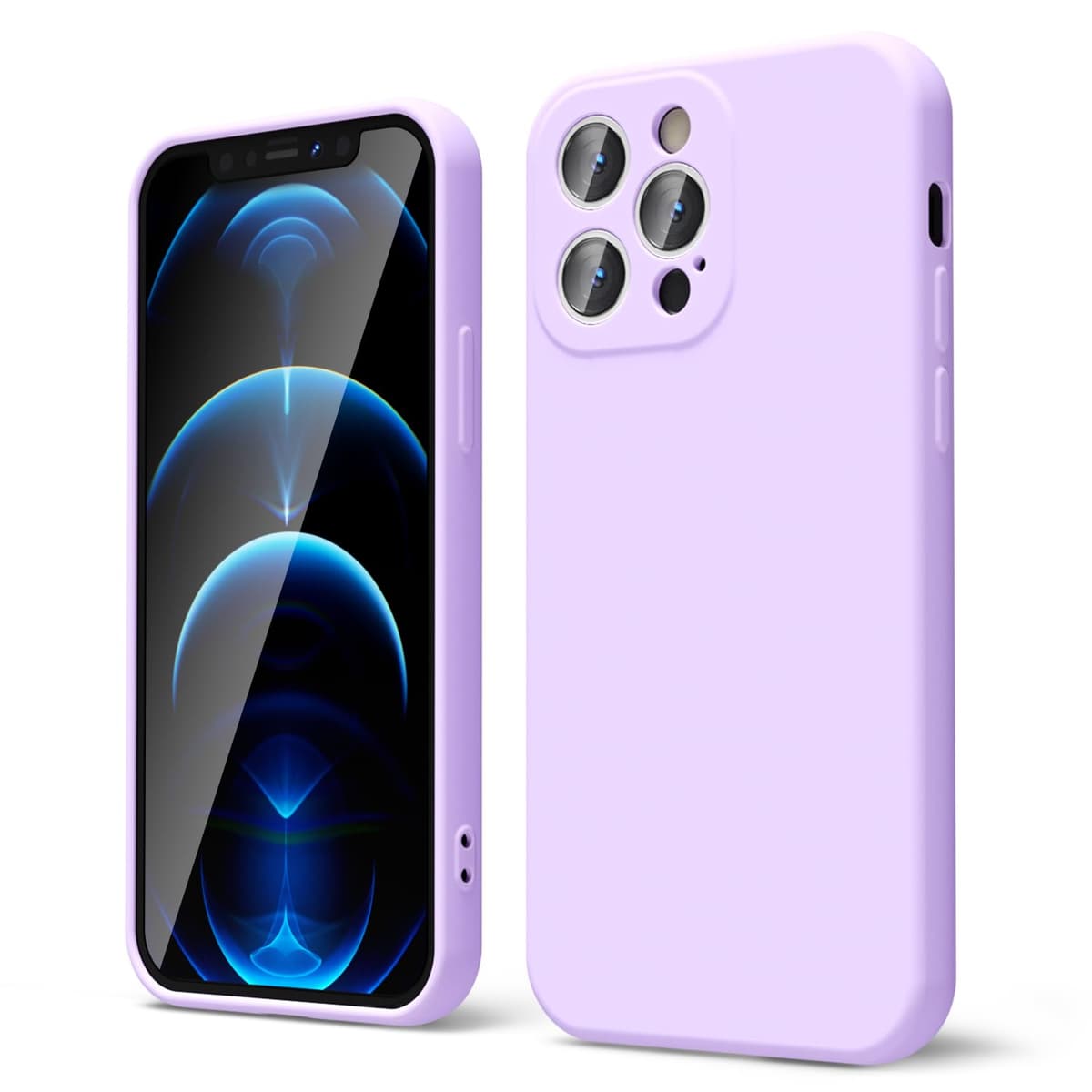 oakxco for iPhone 17 Pro Max Phone Case Liquid Silicone, Cute Thin Slim Grip Soft Rubber Gel for Women Men, Smooth Matte TPU Plain Solid Color Girly Simple Case with Camera Cover, Light Pink — view 1278
