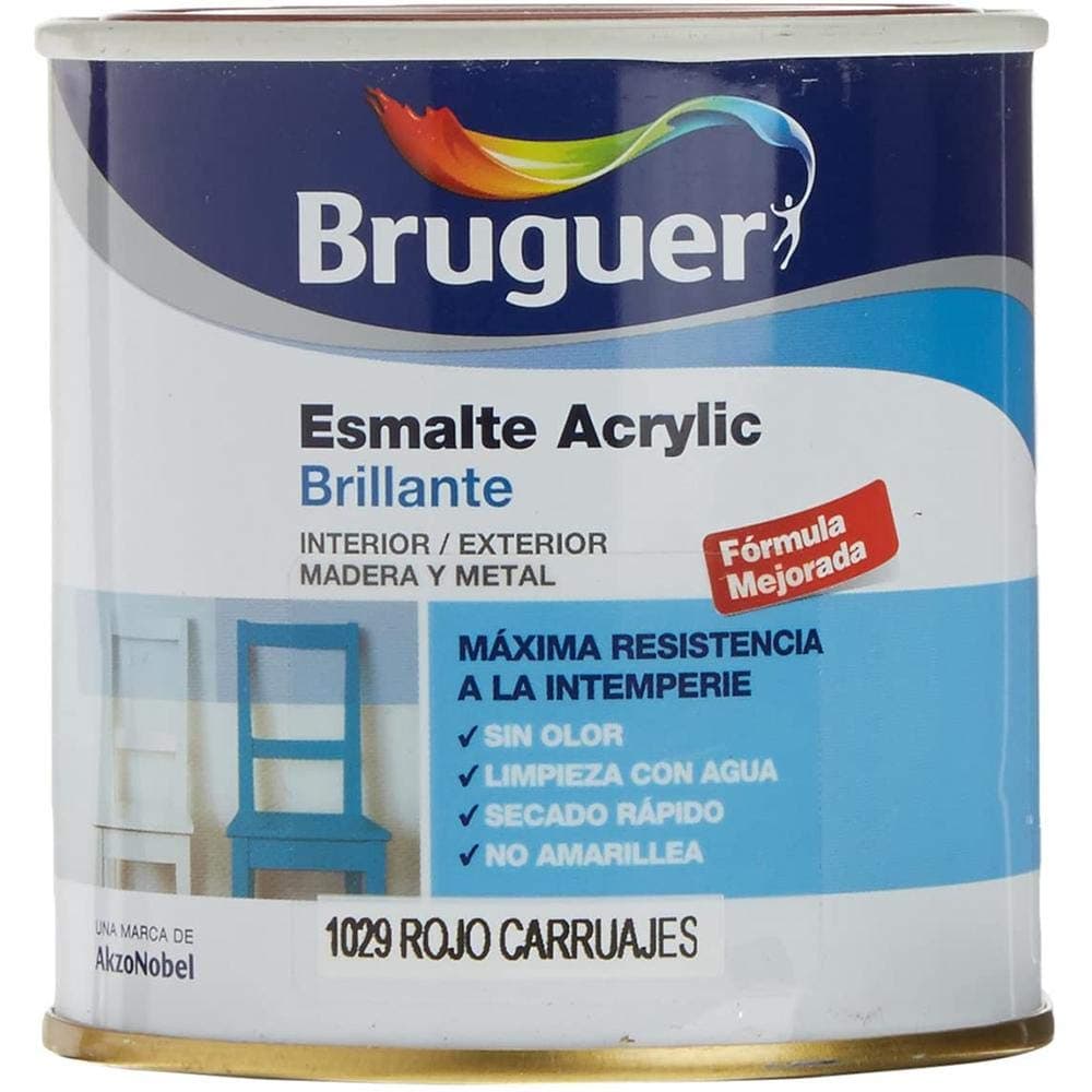 Bruguer Acrylic Multisuperficie Esmalte al agua Satinado - Pintura 750 mL, Blanco Permanente — view 31