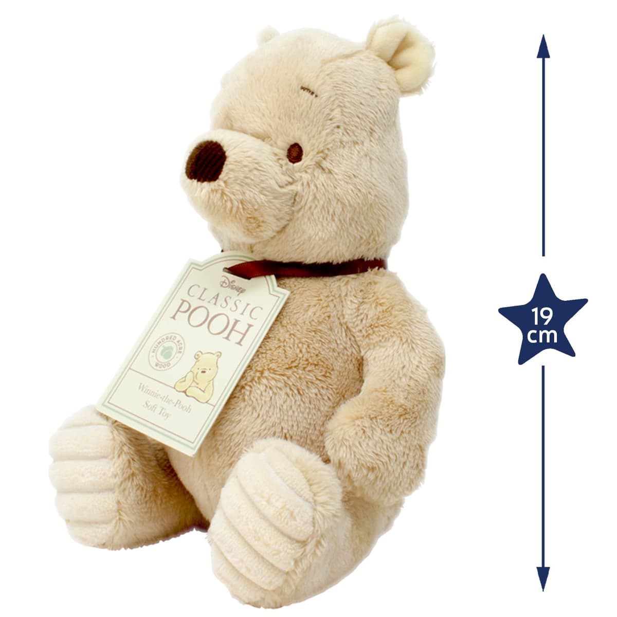 Disney DN1460 Pooh & Friends Classic Winnie The Pooh Soft Toy, Beige — view 3