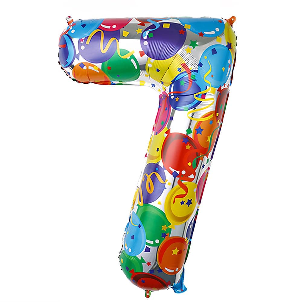 Foil Globo Número 5 Azul 40" (101cm), Inflable Helio o aire, Gigante Numeros 0-9, 10-19, 20-29, 30-100, Grande Globos Decoración para La Boda Aniversario y Cumpleaños Fiestas — view 491