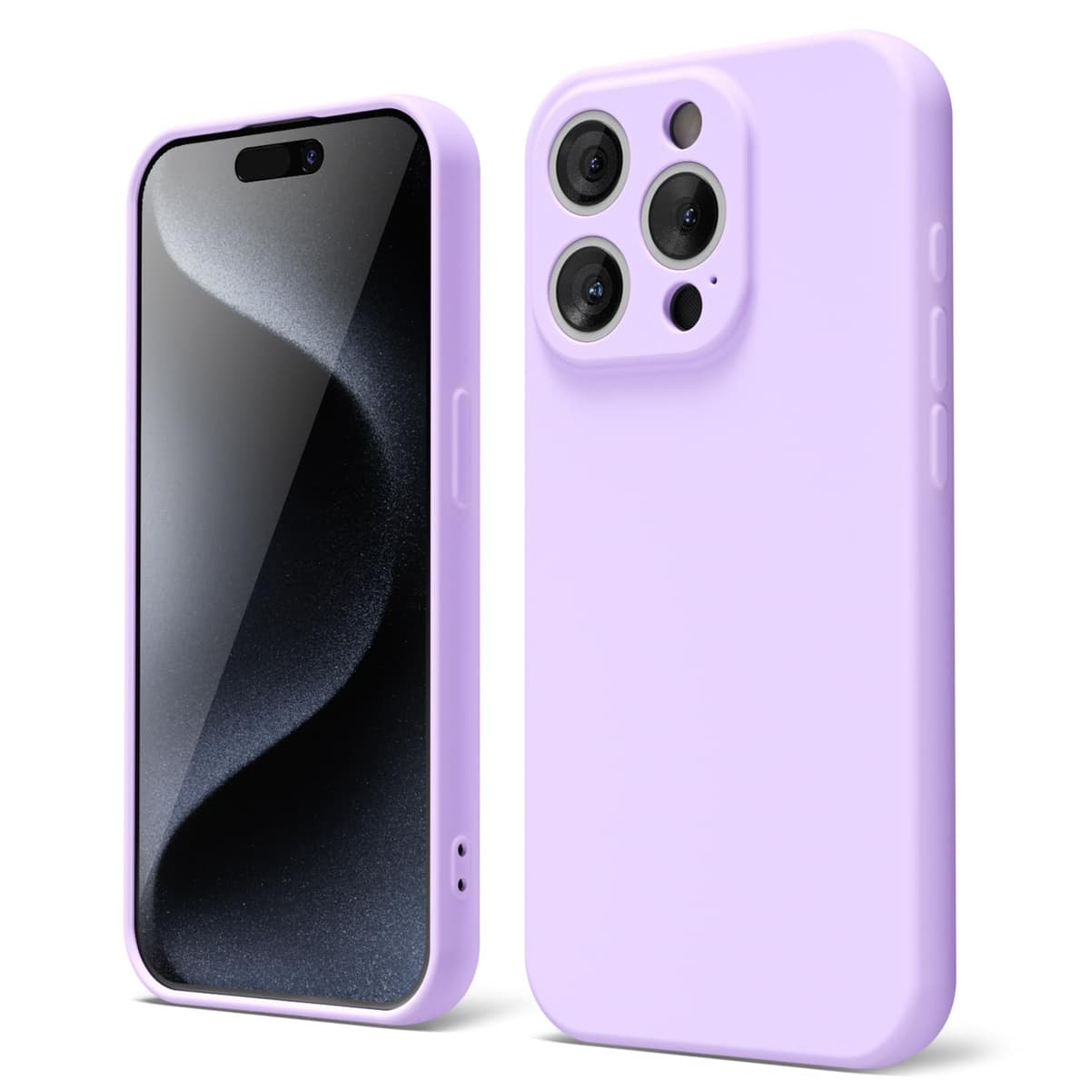 oakxco for iPhone 17 Pro Max Phone Case Liquid Silicone, Cute Thin Slim Grip Soft Rubber Gel for Women Men, Smooth Matte TPU Plain Solid Color Girly Simple Case with Camera Cover, Light Pink — view 98
