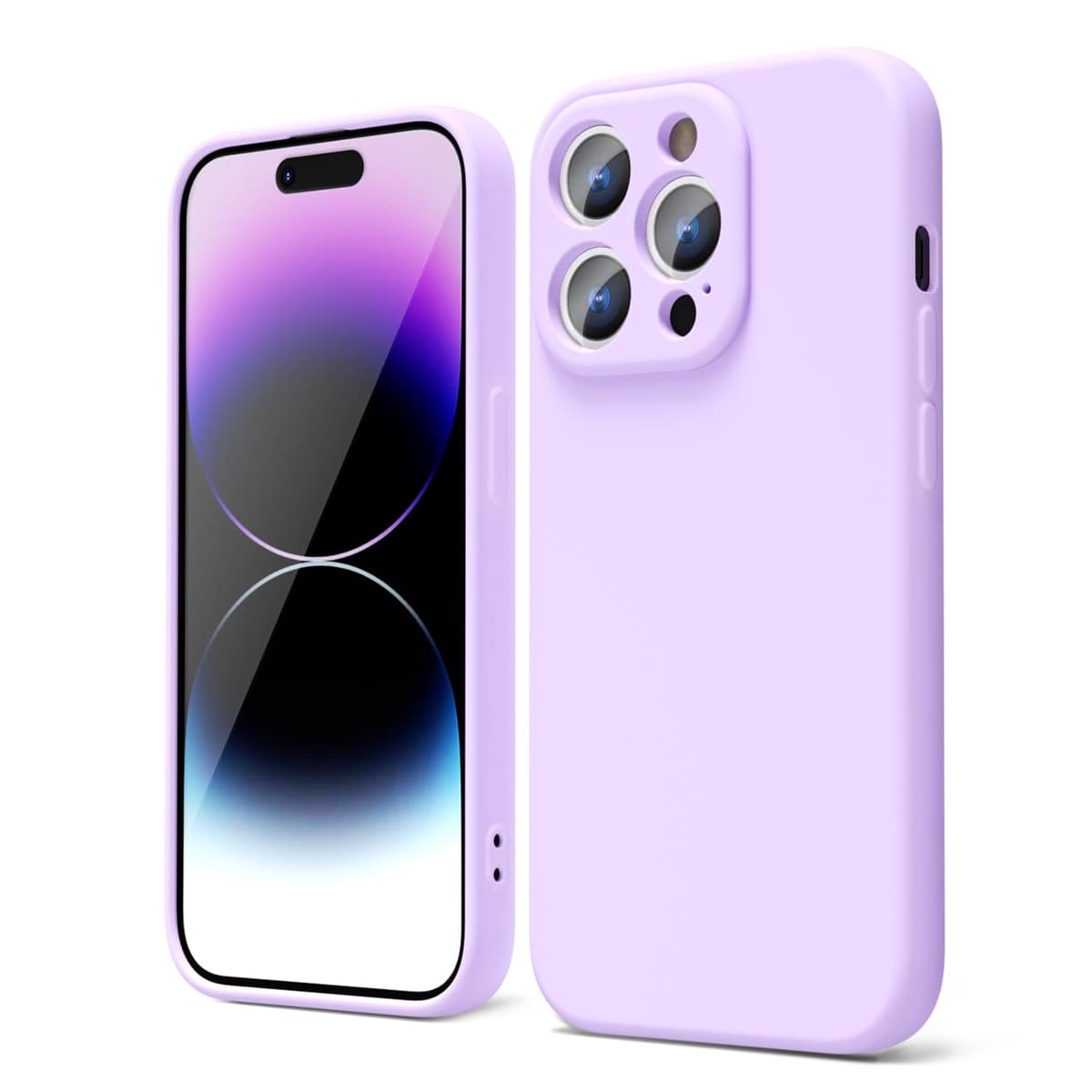 oakxco for iPhone 17 Pro Max Phone Case Liquid Silicone, Cute Thin Slim Grip Soft Rubber Gel for Women Men, Smooth Matte TPU Plain Solid Color Girly Simple Case with Camera Cover, Light Pink — view 962