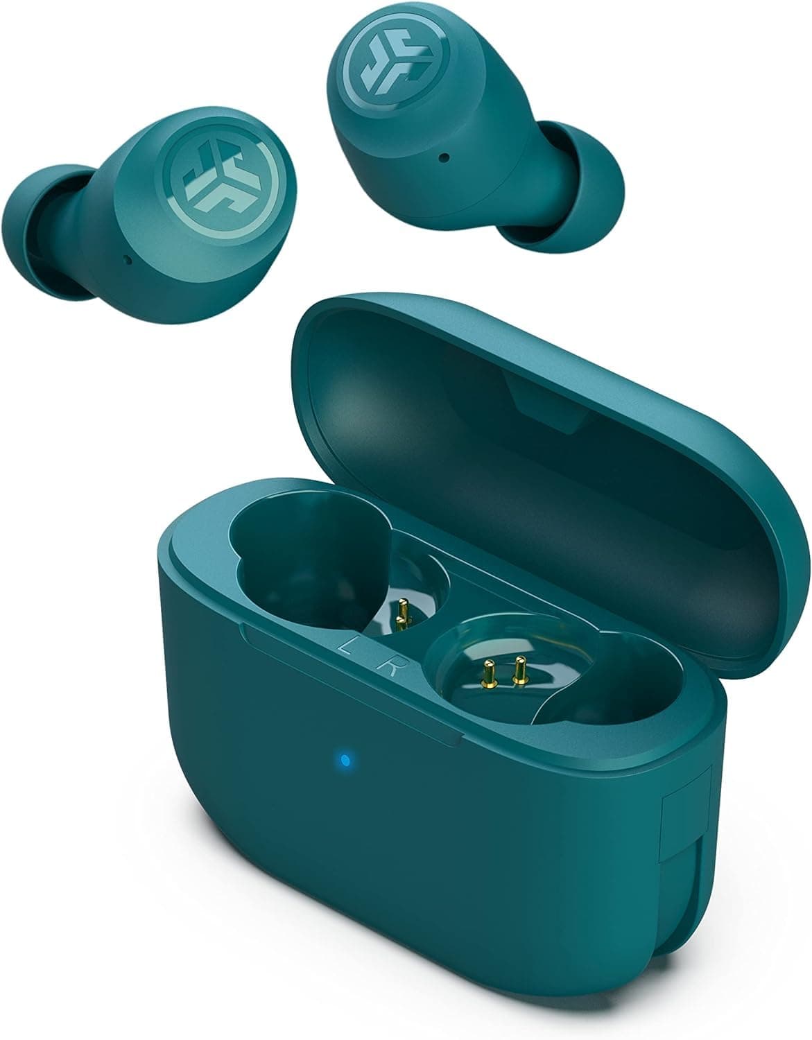 JLab Go Air Pop+ Auriculares Inalambricos Bluetooth, Wireless Earbuds 35+ Horas Rendimiento con Caja de Carga - Audifonos Bluetooth Inalambricos con Micrófono, Dual Connect, App, Negro Medianoche — view 9