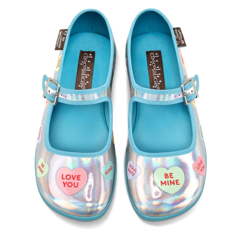Hot Chocolate Design Chocolaticas Funky Canvas Women's Mary Jane Flat Shoes — view 124