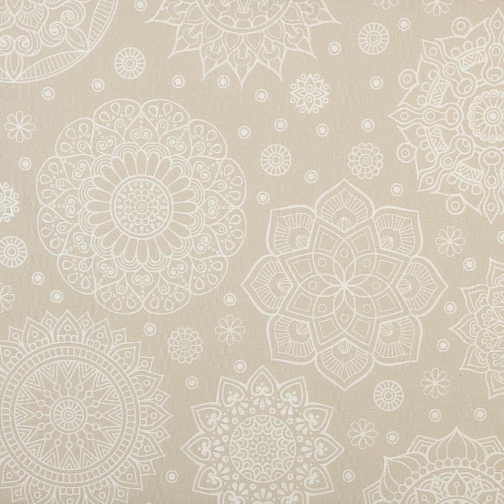 Kt KILOtela - Tela Loneta Estampada, Decoración, Tapizar, Cojines, Cortinas, Bolsos, Manteles, Costura Creativa, 100 cm Largo x 280 cm Ancho, Flores Sevilla, Rosa, Azul ─ 1 Metro — view 4