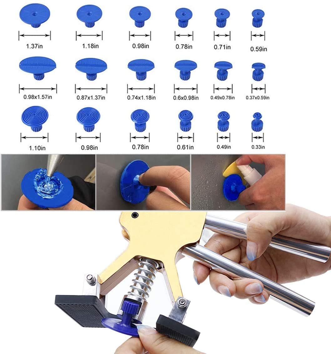 Dent Repair Kit Tools, Body Dent Remover Kit 39pcs Repair Hardware Dent Repair Tool Dent Repair Pen and Rubber Hammer — view 5
