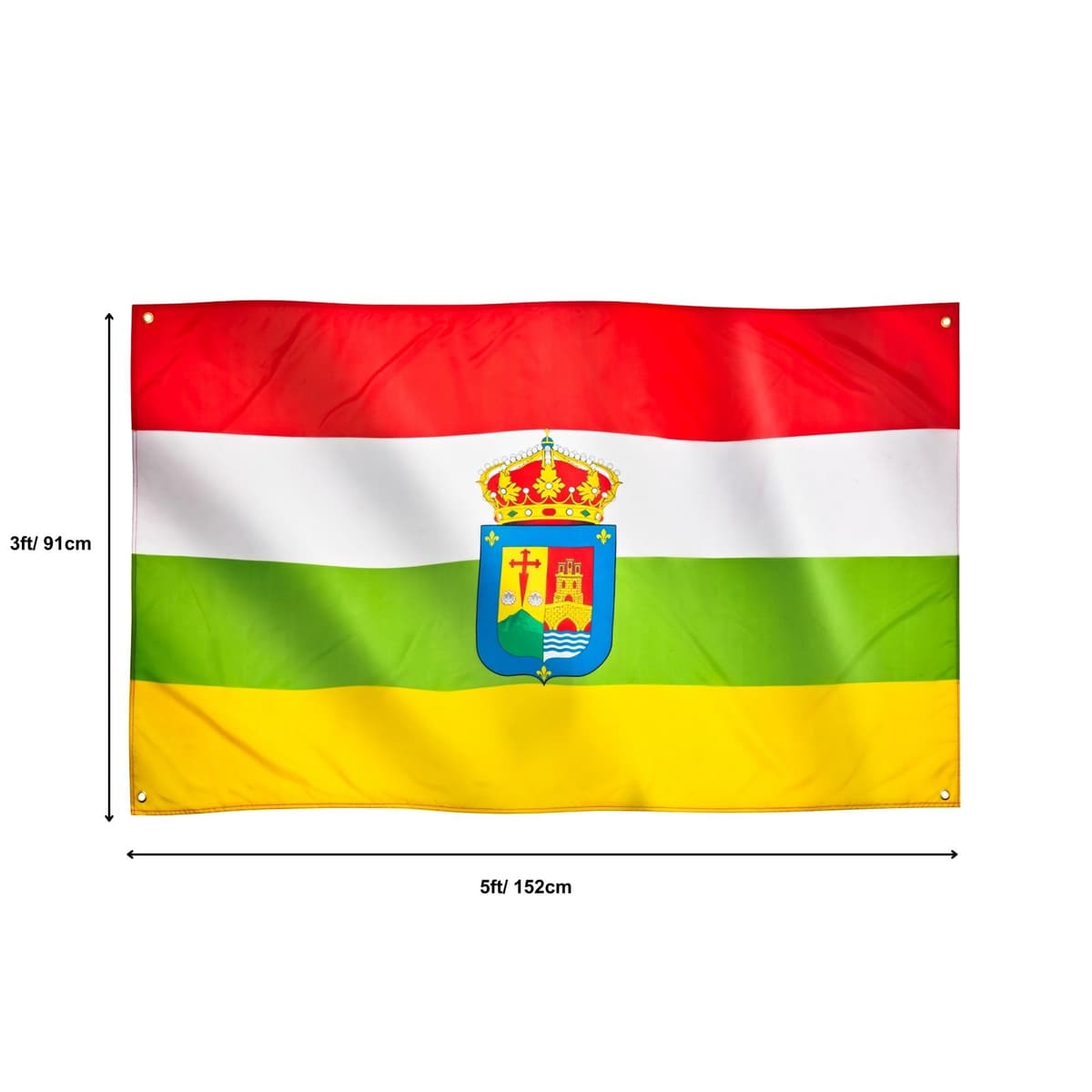 Runesol Cornwall Flag - 91x152cm, 3ft x 5ft, Cornish Flag, 4 Grommets, Eyelet in Every Corner, Premium Quality, Inside & Outside Use, Vivid Colours — view 708