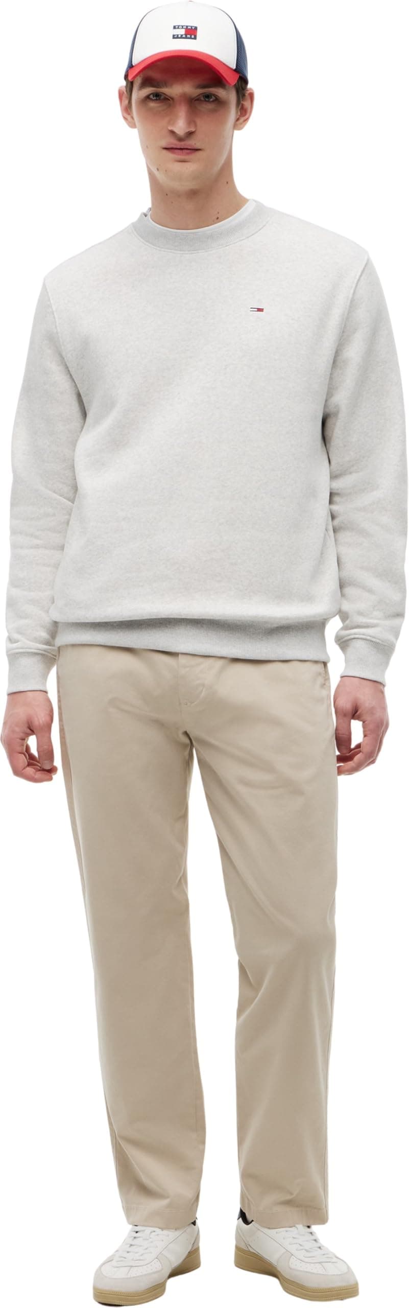 Tommy Jeans Sudadera Hombre Regular Fit Flag Fleece con Cuello Redondo — view 4