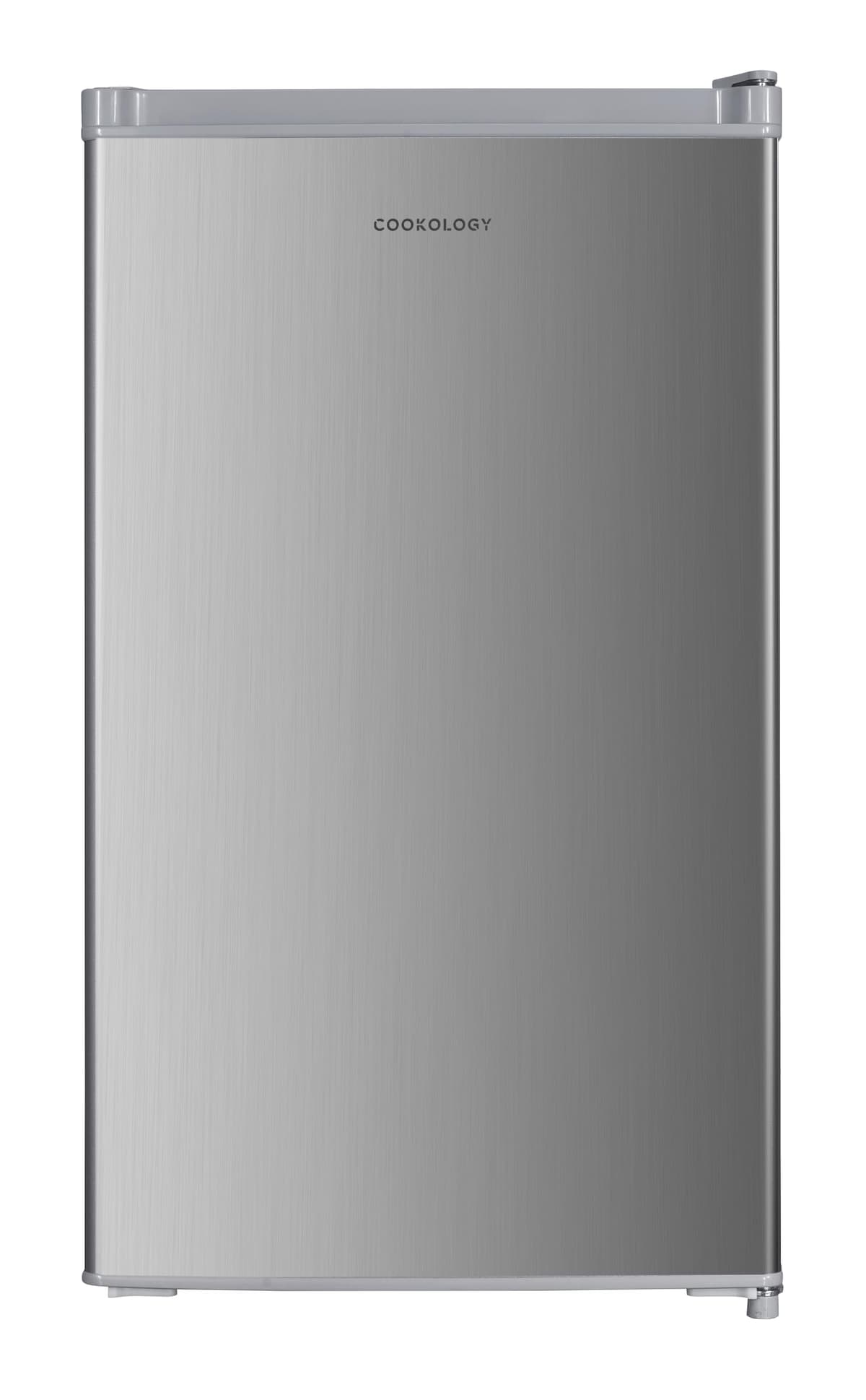 Cookology UCIB80 Undercounter Freestanding Fridge 80 Litre Capacity, Features an Adjustable Temperature Control and Legs, Reversible Door and Ice Box - in Silver