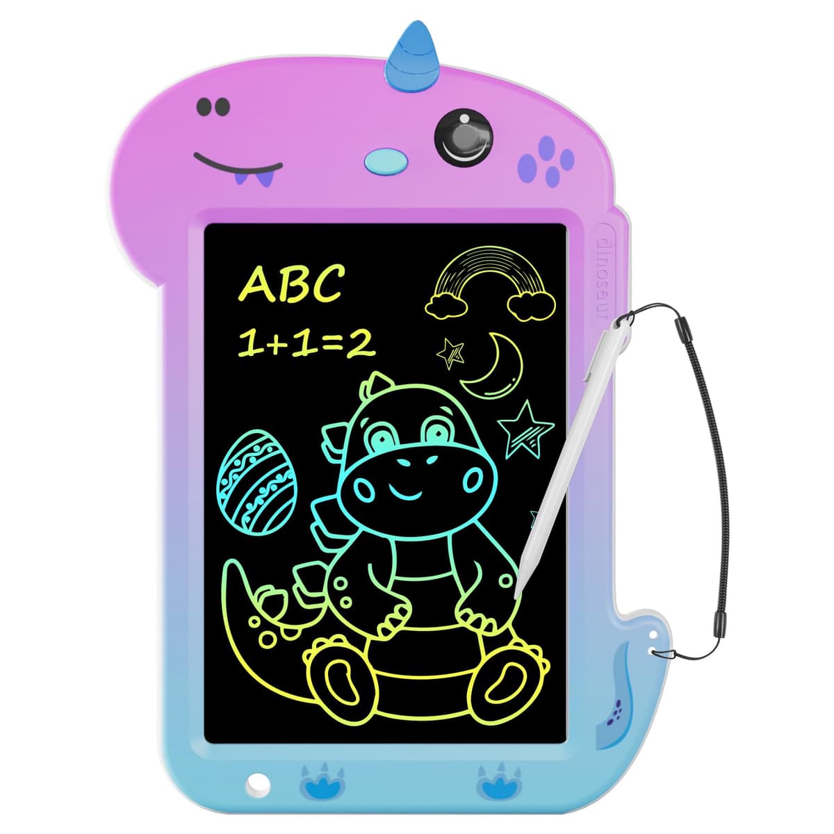 Tablet de Escritura LCD, Electight Tablet Escritura Pantalla Colorido, Juguetes Educativo con Borrable y Bloqueo Función, para Niñas y Niños de 3 4 5 6 7 Años, Morado Degradado