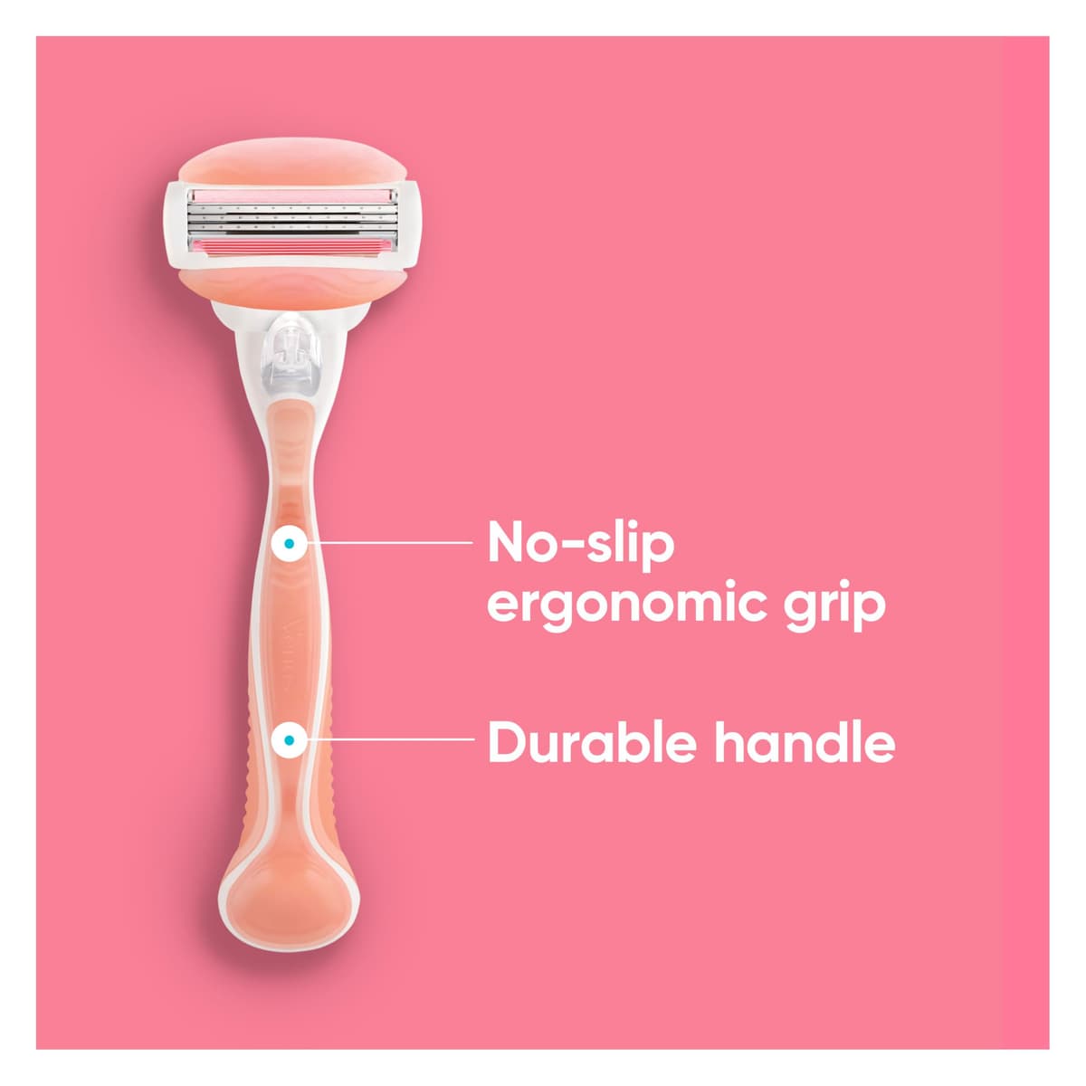 Gillette Venus ComfortGlide Women’s Razor Spa Breeze, 1 Refill Razor Cartridges, Reusable Metal Handle and Shower Holder — view 7