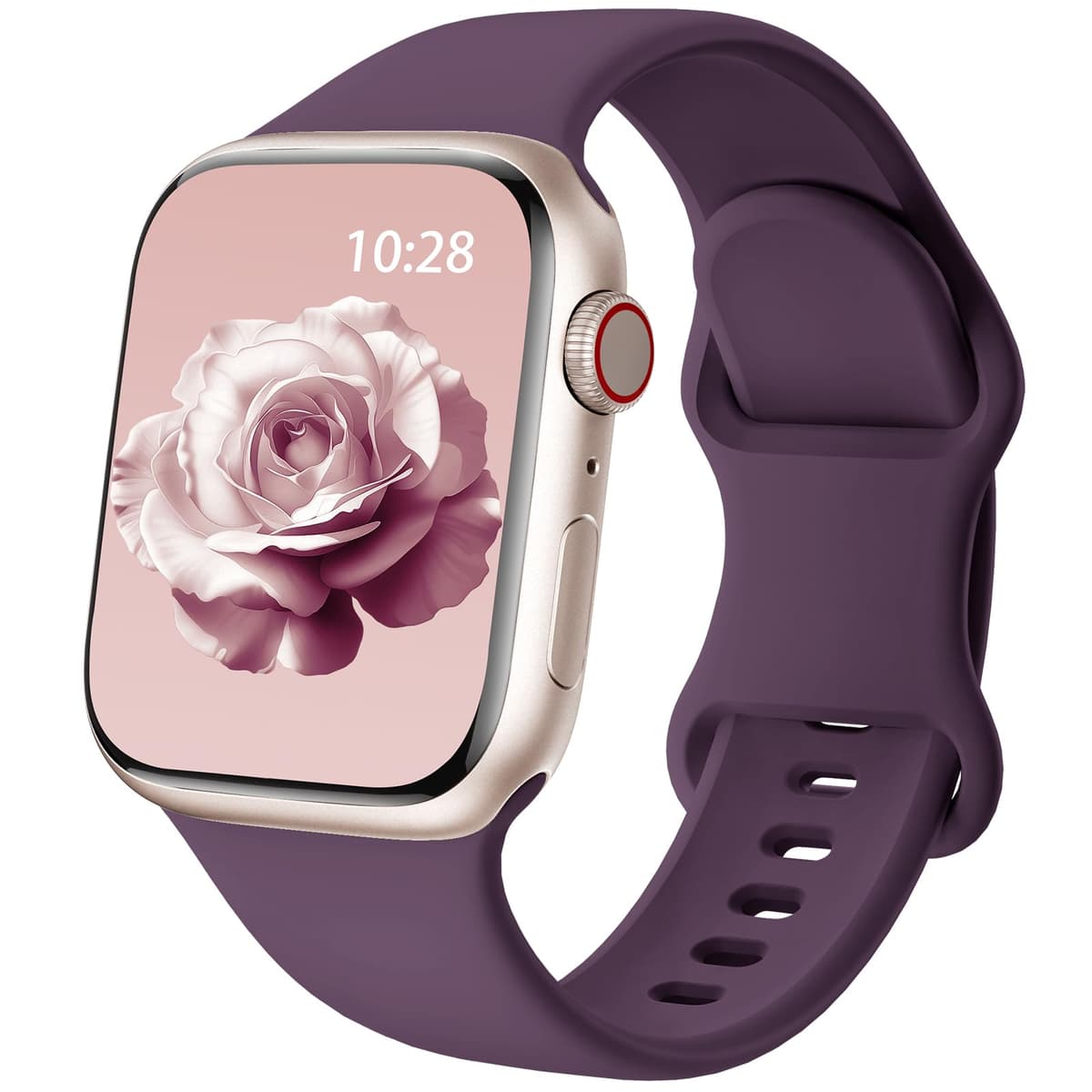 Patented Upgraded Silicone Strap Compatible with Apple Watch Straps 38mm 40mm 41mm 42mm(Series 10) for Women Men,Soft and Breathable Sport Watch Bands for iWatch Series 10 9 8 7 6 5 4 3 2 1 SE — view 40