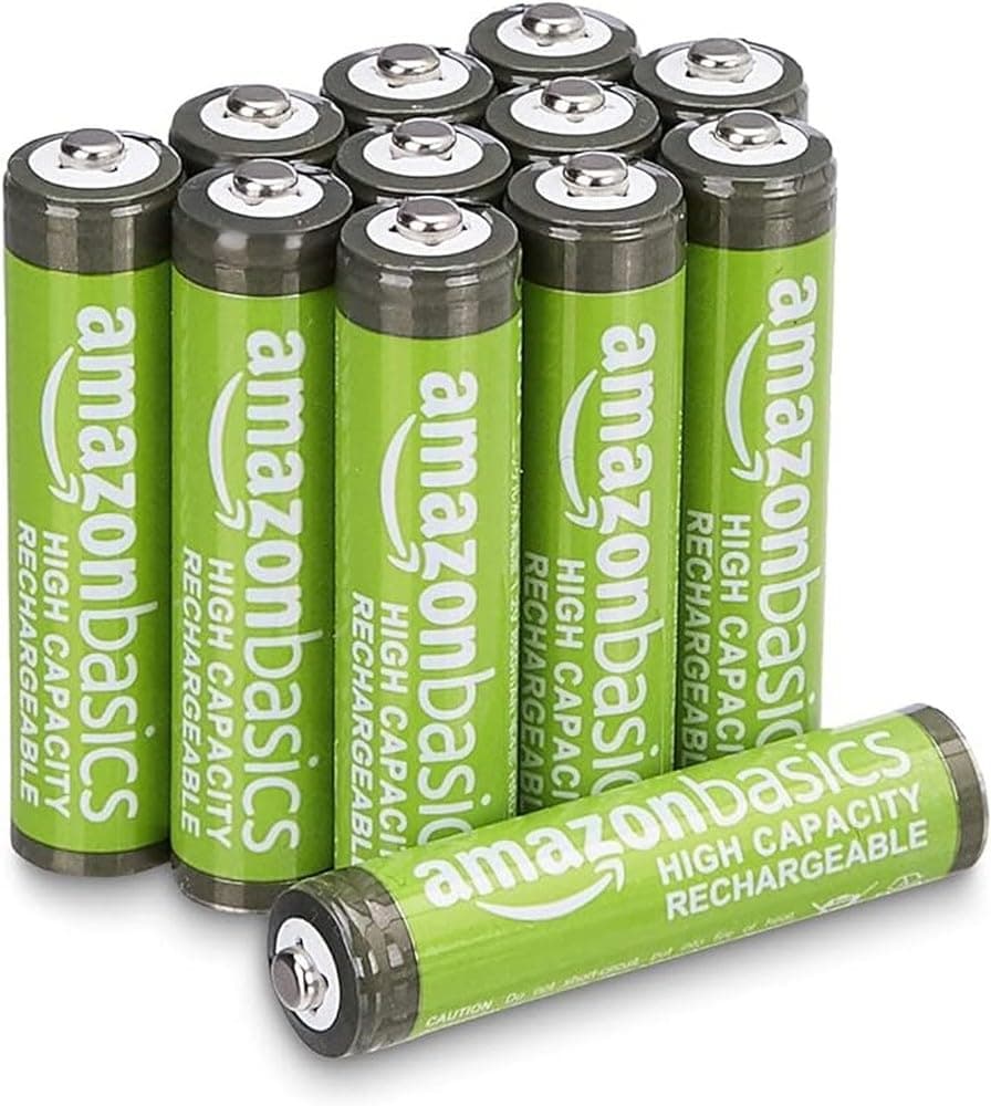 Amazon Basics paquete de 4 pilas AAA NiMH recargables de alta capacidad, 850 mAh, 1,2 V, se recargan hasta 500 veces, precargadas — view 12